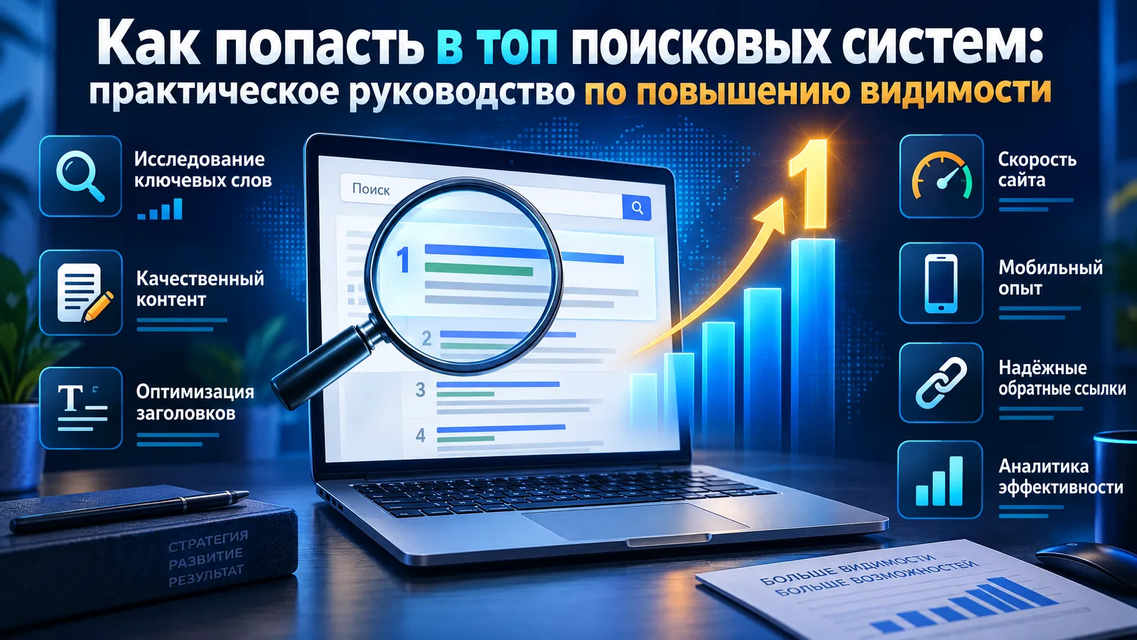 Как выйти в топ поисковых систем: практическое SEO-руководство